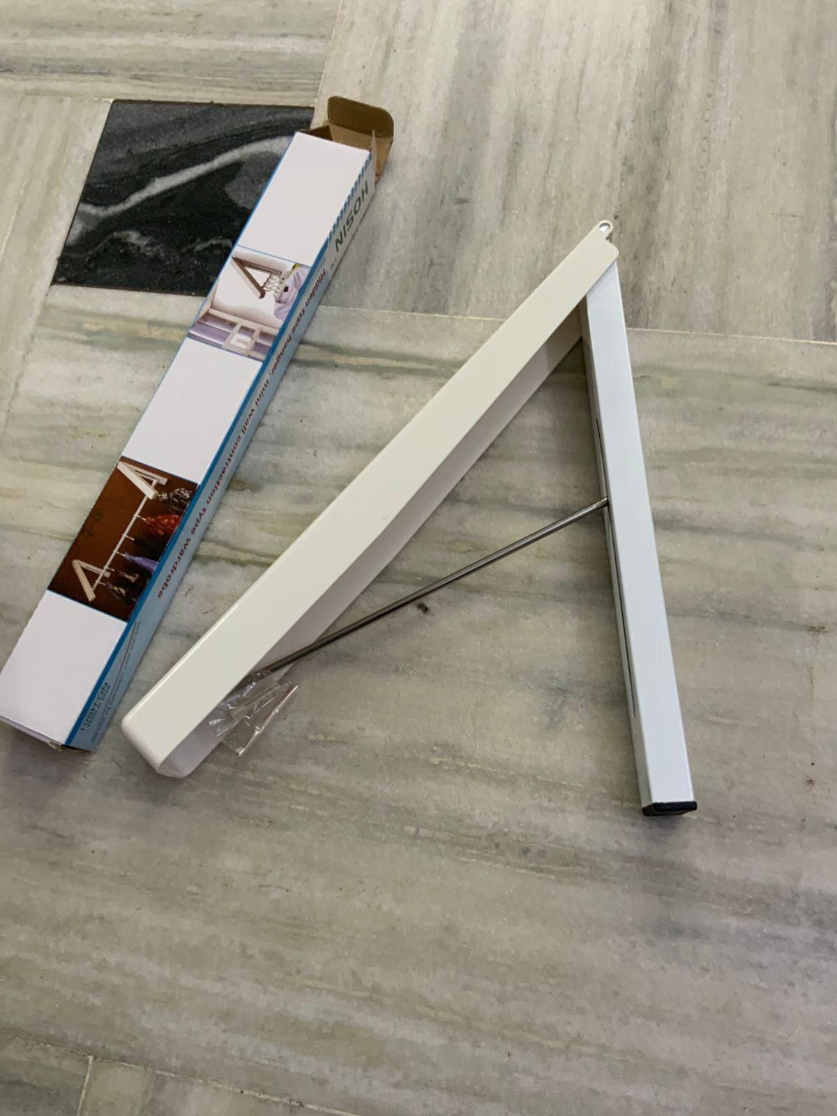 Folding Clothes Hanger Concealed Clothes Rack Invisible Drilling Folding Wall Hanger